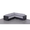 Luxurious Wicker Patio Sectional With Weather Resistant Sunbrella Cushions - Black - Image 15