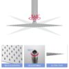 10" Square Rainfall Shower Head, Wall / Ceiling Mounted, Stainless Steel - Chrome - Image 7