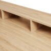 Design Laurel Writing Desk With Storage And Metal Crossed Legs - Natural / White - Image 7