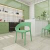 1 Piece Designed Single Chair, UV Resistant, Waterproof And Wear Resistant - Haze Green - Image 2