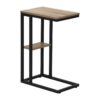 Accent Table, C - Shaped, Contemporary - Taupe - Image 4