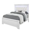 Shaker - Queen Bed With LED Lighting And Crystal Inspired Tufted Headboard - White - Image 6