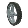 Universal 12" Spoked Plastic Wheel And Tire For Lawn Mowers & Trolley Carts, 10 Pack - Black - Image 5