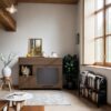 Furniture Style Multi Use Cat Litter Box House With Storage - Walnut - Image 5
