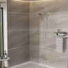 Multi Function Adjustable Hand Shower 8 Function Hand Shower, Plastic Construction - Brushed Nickel - Image 5