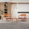 Furniture Set With Seat Cushions, Sturdy And Durable - Apricot Brow - Image 2