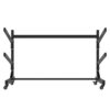 Heavy Duty Freestanding Kayak Storage Rack With Adjustable Stand And Lockable Wheels, Metal - White - Image 5