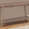 TV Stand, Console, Media Entertainment Center, Storage Shelves, Modern - Taupe - Image 2