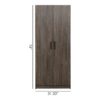 Mia Farmhouse Shoe Cabinet With 6 Shelves - Gray - Image 3