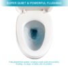 Modern Ceramic 1 Piece Toilet With Soft Closing Seat - White - Image 8