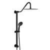 Shower System With 5 Function Rain Hand Shower And Slide Bar Combo - Matte Black - Image 4