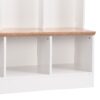 Wide Design Hall Tree With Storage Bench, Minimalist Shoe Cabinet With Cube Storage & Shelves, Multifunctional Coat Rack With 8 Hooks For Entryways, Mudroom - White - Image 15