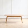 Low Table, Coffee Table With Storage Shelf - Natural - Image 10