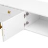 TV Stand, Entertainment Center TV Media Console Table, Modern TV Stand With Storage, TV Console Cabinet Furniture For Living Room - White - Image 14