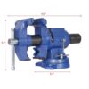 Heavy Duty 5" Multi Jaw Rotating Bench Vise With 360 Degree Swivel Base And Head - Blue - Image 3