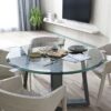 36" Round Tempered Glass Table Top Clear Glass 2 / 5" Thick Beveled Polished Edge - Transparent - Image 15