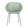 2 Piece Durable Single Chair With Mesh Hollow Out Design - Light Green - Image 6