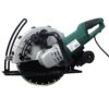 Portable Electric Corded Circular Concrete Saw 14" Wet / Dry Cutter 2600W Green Steel With Water Line & Guide Roller - Green - Image 2