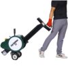 Double Flywheel Electric Log Splitter 7 Ton Portable Firewood Machine Steel - Black - Image 2
