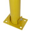 Round Steel Parking Bollard With Lock For Car Parking Protection And Home Garage Decor - Yellow - Image 7