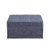 Modern Folding Ottoman Bed With Adjustable Backrest, Convertible Futon Chair Sofa Bed Metal - Gray - Image 7