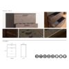 Oliver - Farmhouse 4 Drawer Jumbo Chest With Extra Storage - Espresso - Image 7