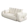 Human Dog Bed, Lazy Sofa Couch, Multifunctional Foldable Sofa Bed, 3 In 1 Teddy Fabric Sleeper Sofa Bed For Living Room Guest Bed, Playroom - Beige - Image 18