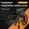 Lightweight Foldable Nursing Wheelchair For Adults Double X Force Support, 300Lbs Capacity, Breathable Cushion & Anti Backflip Design With Tires, Adjustable Seat Belt, Quick Release Wheels - Gray - Image 2