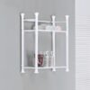 Bathroom Accent, Shelves, Storage, Tempered Glass, Contemporary & Modern - White - Image 3