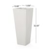 Cast Planter Magnesium Oxide - Matte White - Image 3