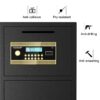 Large Double Door Coin Operated Safe, Digital Security Safe With Fireproof And Waterproof Bag, 6.5 Cubic Feet Safe Box With Hidden Code Function For Home - Black - Image 10