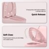 1.1 / 1.60 Gpf Dual-Flush One Piece Toilet, Water-Saving Elongated Comfort Height Floor Mounted, Soft Close 1000 Gram Map Flushing Score Toilet 23T01-Rs - Rose - Image 28