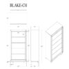 Lively - Chest With Glitter Detail And Thick Bar Handle Hardware - Black - Image 3