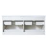 Modern Floating Bathroom Vanity With Dual Resin Sink, Soft Close Drawers - White - Image 17