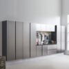 Nova Series - Wood Wall Mounted Garage Cabinet - Dark Gray - Image 4