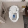 Modern Egg Shape Toilet 1.28 Gpf Single Flush Ceramic - White - Image 14