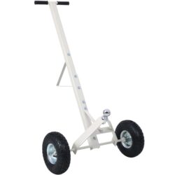 Trailer Dolly With Pneumatic Tires 600 Lb. Capacity Heavy Duty Steel - Gray