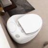 Modern Egg Shape Toilet 1.28 Gpf Single Flush Ceramic - White - Image 17