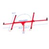 Drywall Panel Lifter Drywall Panel Hoist Jack Lifter Jack Rolling Caster Panel Hoist 11Ft - Red - Image 4
