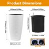 Faux Rattan Tall Planters Set With Water Level Monitor And Automatic Watering, Polypropylene - Black / Gray - Image 3