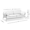 Jasper - Upholstered Patio Deep Seating Sofa - Wheat Beige - Image 11