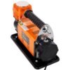 Heavy Duty 12V Air Compressor, Tire Inflator With Pressure Gauge, Compact Size - Black / Orange - Image 4