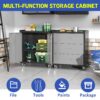 Heavy Duty Metal Storage Cabinet With Wheels 3 Drawer Tool Cabinet For Garage, Office, And Home Organizer Solutions - Black - Image 11