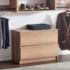 Devi - Wall Mounted Wood Closet System, Modular Units And Warm - Oak - Image 7