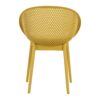 2 Piece Durable Single Chair With Mesh Hollow Out Design -Yellowish Brown - Image 8