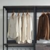 Monica - Wood Walk In Closet System With Powder Coated Metal Frame And Melamine - Rustic - Image 5