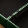 2 Seater Sofa With Storage Seat And Cylindrical Backrest Modern Fabric Loveseat - Green - Image 4
