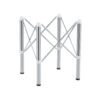 Simple Silver Stainless Steel Folding Table Frame Multifunctional Space Saving Design.Separate Folding Table Legs That Can Be Paired With Various Sizes And Styles Of Tabletops - Silver - Image 20