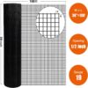 Vinyl Coated Hardware Cloth, For Poultry Netting And Home Improvement - Black - Image 3
