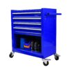4 Drawers Multifunctional Tool Cart With Wheels - Blue - Image 7